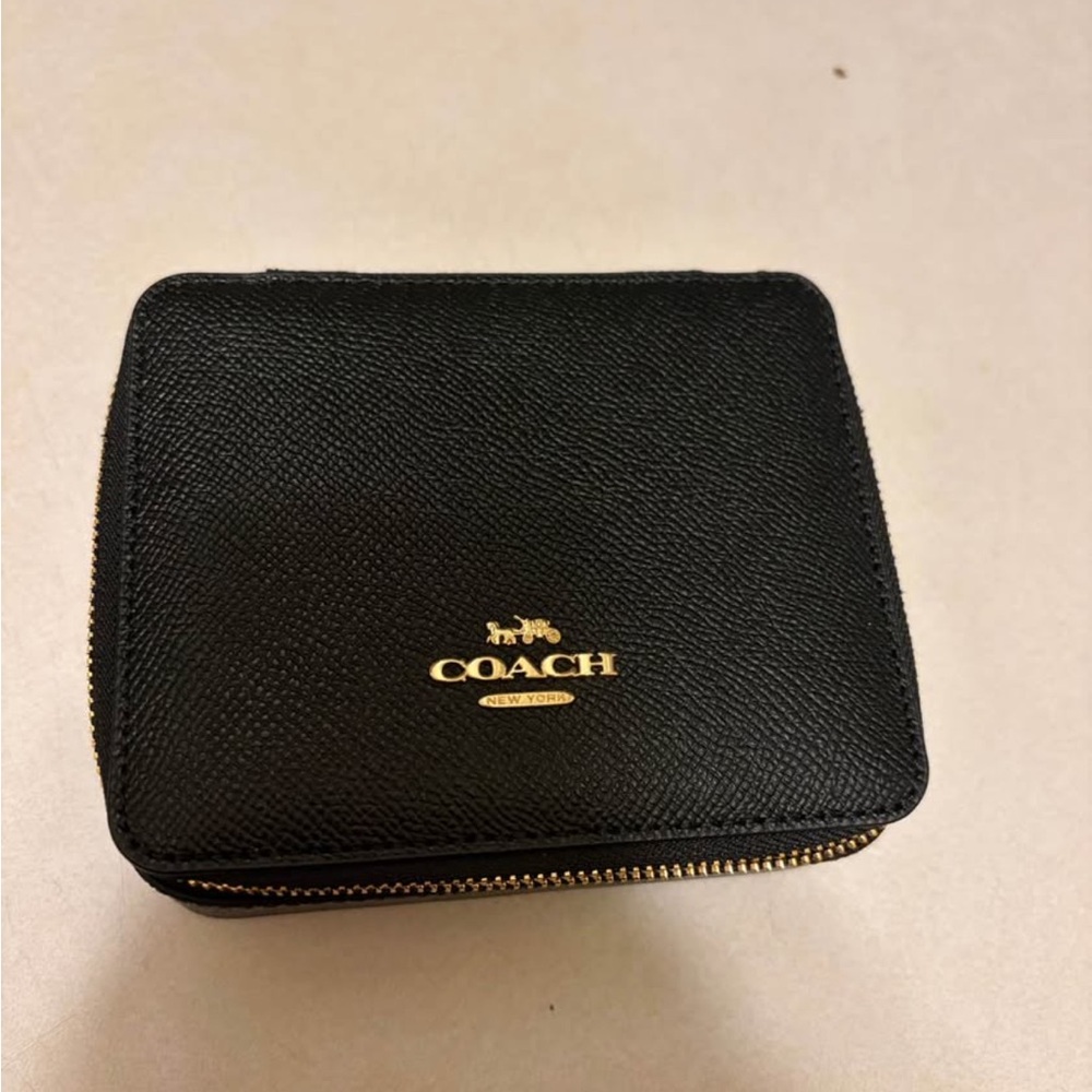 NWT Coach Black Travel Jewelry Box - Picture 2 of 7